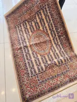 فرش رویال گلد کلکسیون 1500 شانه طرح آیینه بژ