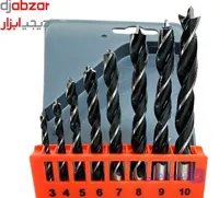 ست مته چوب 8 عددی — سایز 3 / 4 / 5 / 6 / 7 / 8 / 9 / 10 میلی‌متر