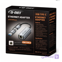مبدل USB+TYPEC به 2500Mbs LAN مدل DT75