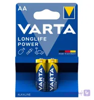 باتری نیم قلمی لانگ لایف  پاور 2 عددی آبی وارتا VARTA (ساخت آلمان)