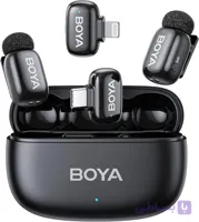 میکروفون یقه ای دو کاربره بویا مدل BOYA MINI2-01 COMBO رابط Type C و LIGHTNING(باگارانتی دوساله ایران بویا)