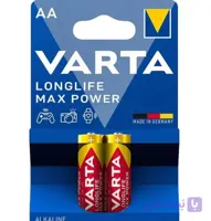 باتری نیم قلمی لانگ لایف مکس پاور 2 عددی قرمز وارتا VARTA (ساخت آلمان)