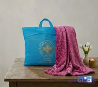 پتو مسافرتی گلبافت فلورا دونفره (ارغوانی) کد 140502272