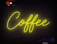 تابلو نئون طرح فنجان قهوه شماره 83 در ابعاد مختلف +آداپتور+ فایل لایه باز
