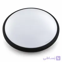 چراغ سقفی سه حالته 80 وات آلما مدل ارکیده 5 دور مشکی | مدرن مینیمال با ضمانت