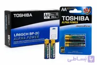 باتری قلمی توشیبا Alpha Power Super Alkaline AA 1.5 ولت بسته 2 عددی