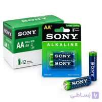 باتری قلمی آلکالاین Sony AA LR6 سونی  1.5 ولت بسته 2 عددی | AM3L-B2D