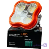 چراغ کمپی اضطراری LED شارژی خورشیدی 150W مدل 9022