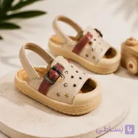 صندل دخترانه کاپدار کرم
