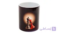 ماگ شطرنجی کد D؛ طرح کویین و شاه
