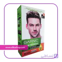 کیت رنگ موی بدون آمونیاک آقایان گارنیک شماره 4-حاوی روغن آرگان و زیتون