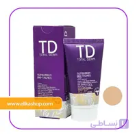 کرم ضد آفتاب رنگی توتال درم مناسب پوست های دارای لک حاوی 50 SPF