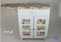 میز اتو و چرخ خیاطی تک کشو کد 303