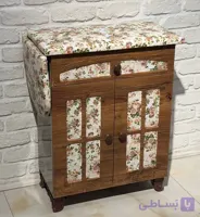 میز اتو و چرخ خیاطی وکیوم ، قهوه ای ، کد 931