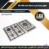 اجاق گاز صفحه ای استیل بیشل مدل BL-BG-580