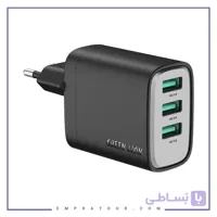 شارژر دیواری سوپرا ۲۴ وات گرین لاین Green Lion GN3USB24EUBK