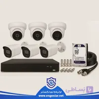 پک کامل دوربین مداربسته 5 مگاپیکسل 6 عددی