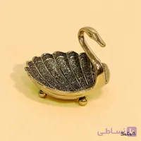 اردوخوری برنجی آنتیک طرح قو