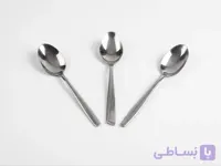 قاشق چای خوری یونیک استیل درجه یک | مدل ساده، خط دار و ناخنی