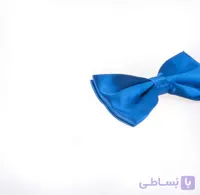 پاپیون مردانه ساده ساتن رنگ آبی BT1060