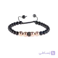 دستبند سنگی نگین سواروسکی مردانه PM1009