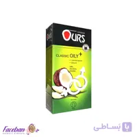 کاندوم ساده اورز OURS مدل Oily Plus بسته 12 عددی