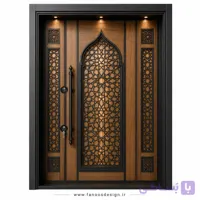 درب ضد سرقت لوکس سبک ایرانی سایز 140*220 کد 30499