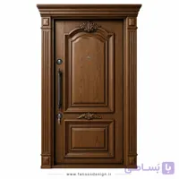 درب ضد سرقت کلاسیک روکش راش سایز 120*220 کد 30503