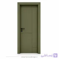 درب اتاق اداری سبز یشمی کد 30556