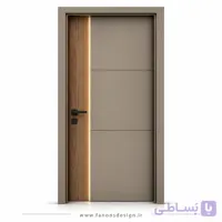 درب اتاقی ترکیبی روکش چوب و رنگ پوششی کد 30545
