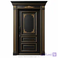 درب ضد سرقت نئوکلاسیک با طراحی لوکس سایز 120*220 کد 30516