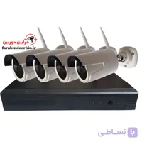 پک دوربین مدار بسته بی سیم ۴ کانال