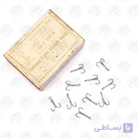 قلاب نیکل سه شاخ  موستاد نروژ بسته ۱۰ عددی سایز ۱۴