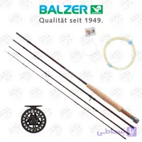 ست چوب و چرخ و نخ ماهیگیری فلای کربن بالزر مدل Balzer FLY AFTMA 2.55m, 5/6