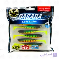 طعمه لور ماهی ژله ای لاکی جان ۹ سانتی بسته ۶ عددی ، LUCKY JOHN BASARA SOFT SWIM