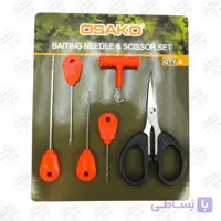 ست قیچی،تستر گره و سوزن و مته بویله ۶ عددی اوساکو OSAKO BAITING SET