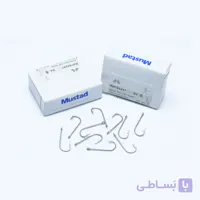 قلاب پایه بلند سفید پشت خاردار موستاد سایز ۸ بسته ۱۰ عددی