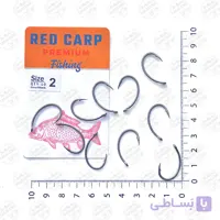 قلاب ماهیگیری  RED CARP کپوری مدل CurvedShunk سایز ۱۰ بسته ۱۰ عددی