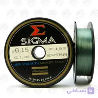 نخ ماهیگیری شفاف سیگما سایز ۰.۱۵، ۱۰۰ متر SIGMA