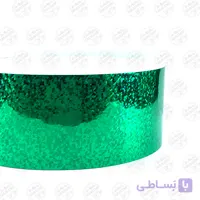 برچسب شبرنگ هولوگرام سبز  قاشقک و لانسه کد HE9
