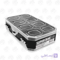 جعبه ابزار (ارگانایزر) لوازم ماهیگیری ۱۰ خانه Super-Bag 10 دوطرفه مدل ASR-5020 نارنجی