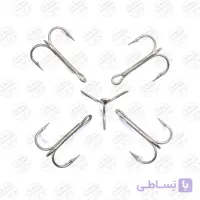 قلاب سه شاخ موستاد دریایی سایز 6/0 بسته 3 عددی MUSTAD Strong 3X HOOKS 7794