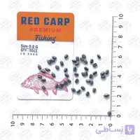 سرب ماهیگیری چاکدار RedCarp 0.4G تایوان بسته ۵۰ عددی