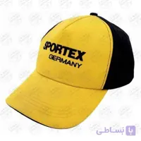 کلاه نقابدار مشکی و زرد اسپورتکس  Sportex Base Cap Black With Yellow Net