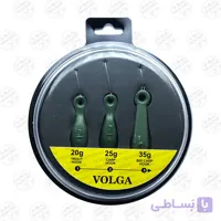 ریسه آماده ماهیگیری کپوری قزلی ولگا VOLGA بسته ۳ عددی