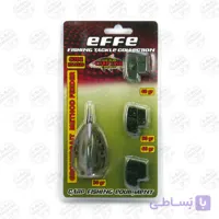 فیدر ماهیگیری اینلاین همراه ۴ وزنه مختلف افه ، EF&FE GROUND BAIT METHOD FEEDER HG3520