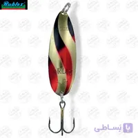 قاشقک ماهیگیری نقره ای مشکی قرمز روبلکس ۷۹ میلیمتر ۲۷ گرم RUBLEX ORLAC 9 ANR