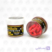 طعمه مصنوعی کرم شناور سبز طعم دار(سیر) رنات بیت  بسته ۱۵ عددی RENAT BAITS SUPER WORM