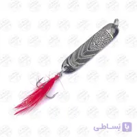 طعمه قاشقک ماهیگیری دودی استیل پردار ۱۲ گرم ۵ سانتی متر