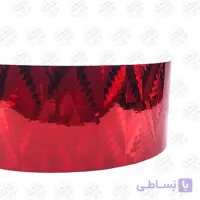 برچسب شبرنگ هولوگرام قرمز قاشقک و لانسه کد HE10